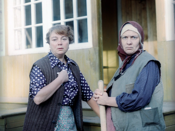 Кадр из фильма «Любовь и голуби»