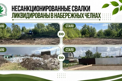 В Набережных Челнах ликвидировали две несанкционированные свалки