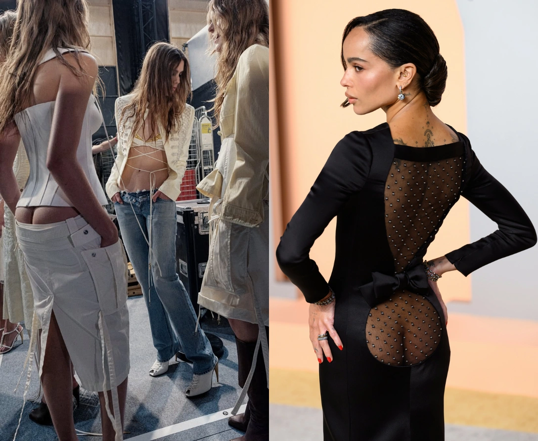 Самый пикантный тренд сезона — «декольте сзади» | marieclaire.ru