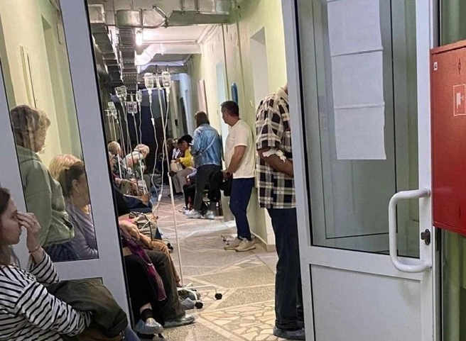 В стационаре много пациентов | Источник: «Аварийный Омск» / t.me