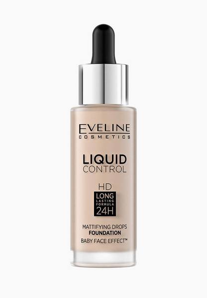 Жидкая тональная основа Liquid Control, Eveline Cosmetics