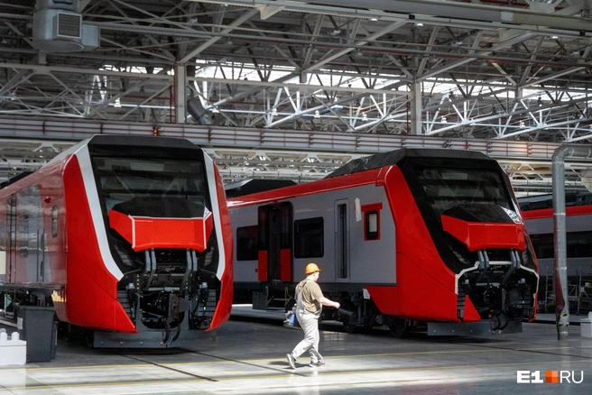 В 2024-м на «Уральских локомотивах» наладили производство электричек «Финист». Следующие на очереди — высокоскоростные поезда | Источник: Владислав Лоншаков / E1.RU