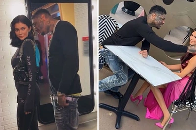 Blueface задушил восковую статую Zendaya на видео