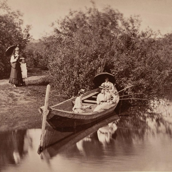 А.&nbsp;Карелин. Рыбная ловля. 1880-е гг. Из собрания НГИАМЗ | Источник: РОСФОТО/РОСФОТО