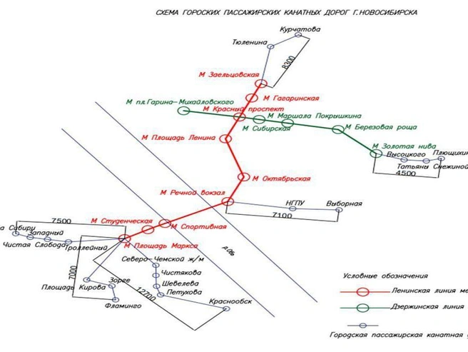 Схему разветвлённой сети «воздушного метро» разработал общественный активист. | Источник: предоставлено Вячеславом Агаповым