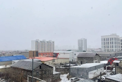 Якутск замело снегом 4 октября