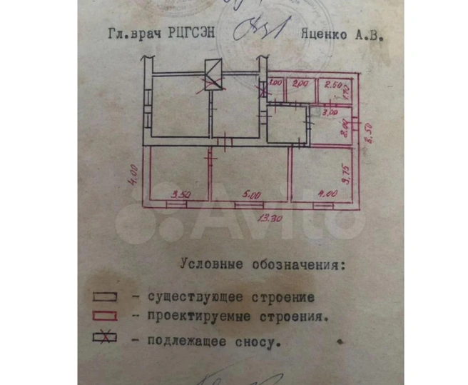 Есть только планировка | Источник: «Авито» / Avito.ru