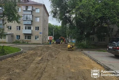 Междворовые проезды заасфальтированы в микрорайонах Благовещенска