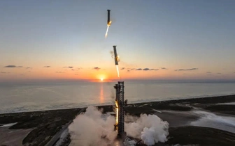 «Мехазилла» двойного назначения: компания SpaceX намерена «поймать» космический корабль Starship во время нового испытания