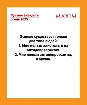 Самые смешные анекдоты за осень 2025 года