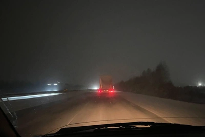 Метель в Свердловской области снизила видимость на дорогах
