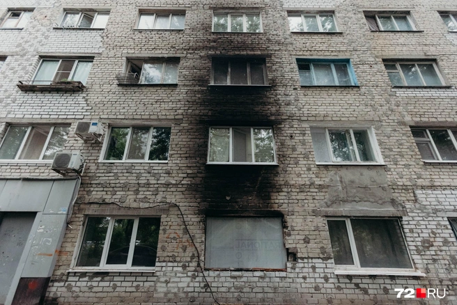 Недавно в общежитии произошел пожар | Источник: Ирина Шарова / 72.RU