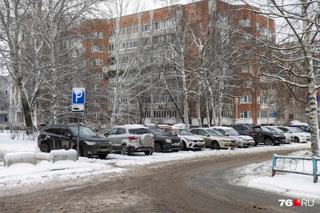 Ну, а все легальные бесплатные стоянки в центре по-традиции заполнены до отказа | Источник: Артем Бауман / 76.RU