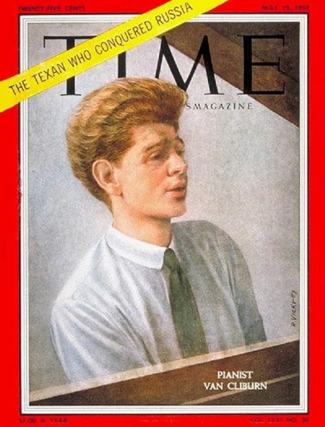 Ван Клиберн (Van Cliburn) на обложке Times