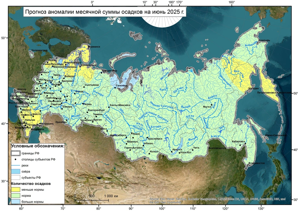 Затяжных/обильных дождей тоже не ждите | Источник: Meteoinfo.ru