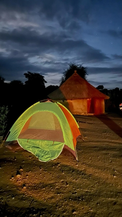 Несколько раз Александр и Мария ночевали в палатке | Источник: Вкус свободы / vk.com