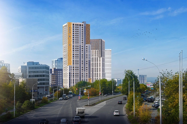 Repin Towers находится в 10 минутах от центра Екатеринбурга. Поблизости есть ТРЦ «Радуга Парк» и ТЦ «Мега» с магазинами, кафе, кинотеатрами и фитнес-клубами | Источник: «Атомстройкомплекс»