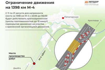 Ночные перекрытия трассы М-4 у Горячего Ключа