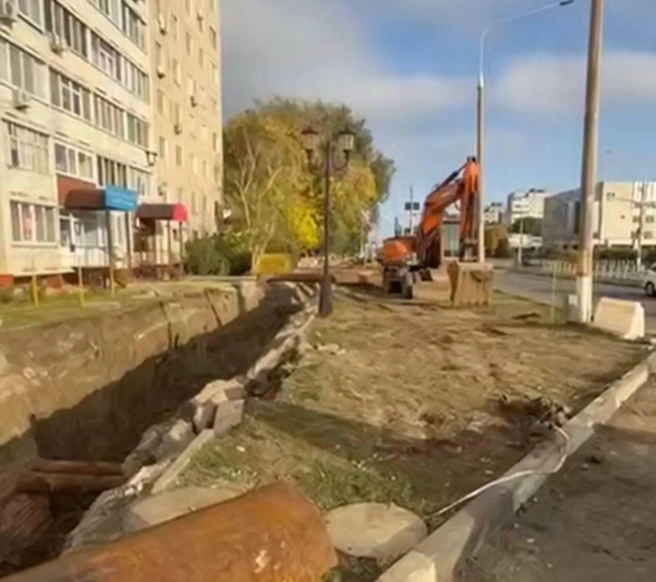 Мэр объяснил, почему в Невинномысске до сих пор не закончили ремонт труб | Источник: Михаил Миненков / Telegram 