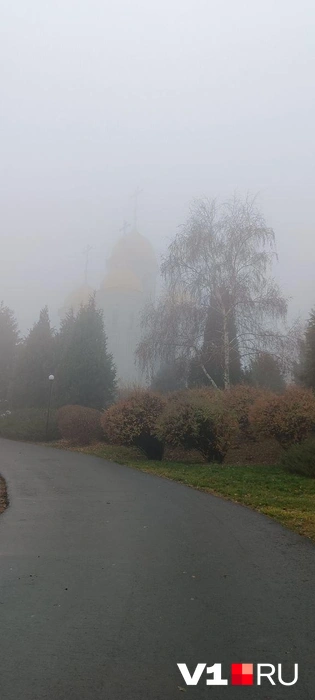 Видны лишь очертания храма | Источник: читатель V1.RU