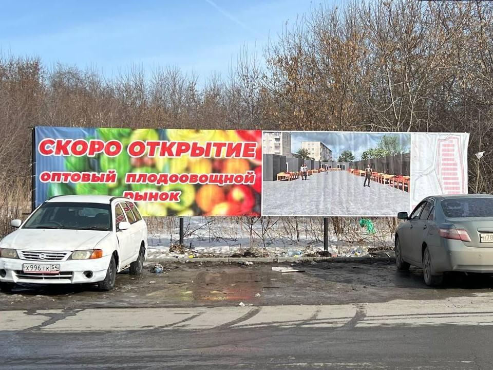 На въезде в жилой массив в Новосибирске хотят открыть плодоовощной рынок