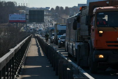 Traffic Jam Stretches 7 km After Moscow Ring Road Closure