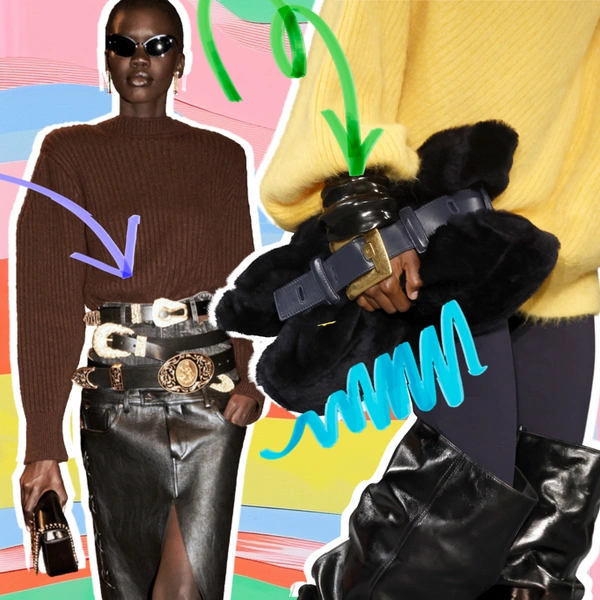 Ремень — главный аксессуар зимы 2025/26: носим на талии, сумках и даже ботинках | Источник: theGirl