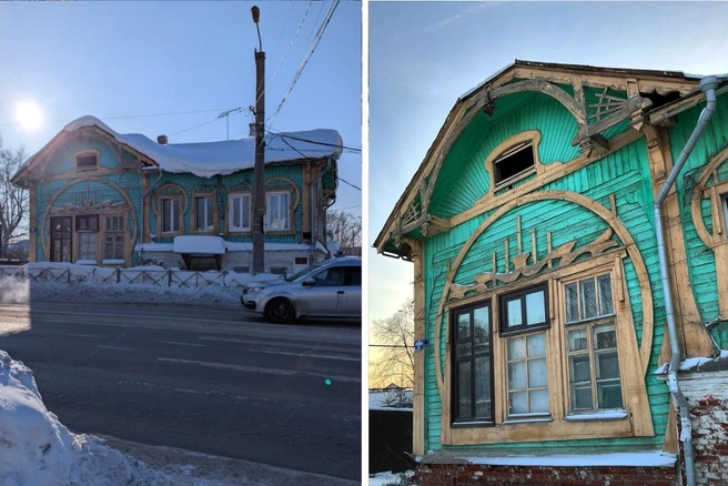 Дом нотариуса Глушкова был построен в начале прошлого века | Источник: Читатель 59.RU; Архитектурные излишества / Telegram