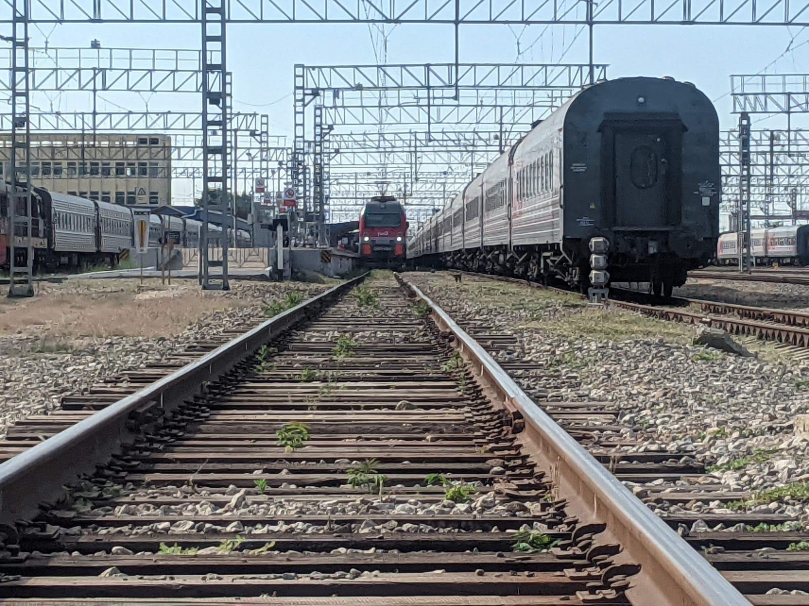 В Сочи голый мужчина в простыне едва не угодил под поезд