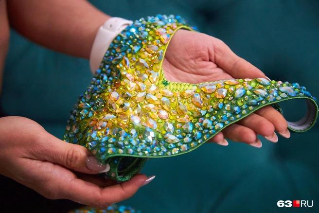 —&nbsp;Купальник украшен камнями Swarovski в ювелирной огранке | Источник: Роман Данилкин / 63.RU