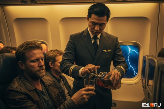 При этом во многих авиакомпаниях алкоголь можно купить уже на борту | Источник: Филипп Сапегин / E1.RU