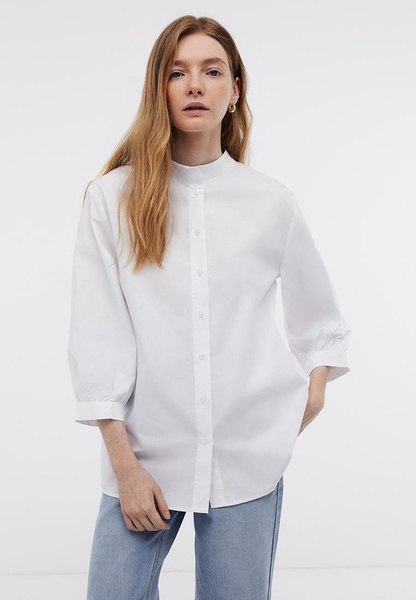 Рубашка Baon, цвет: белый, MP002XW0I5OQ — купить в интернет-магазине Lamoda
