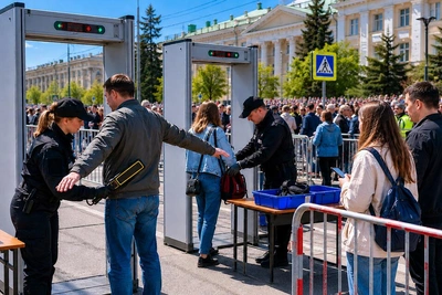17 досмотровых зон развернут в Чите на шествии 31 мая