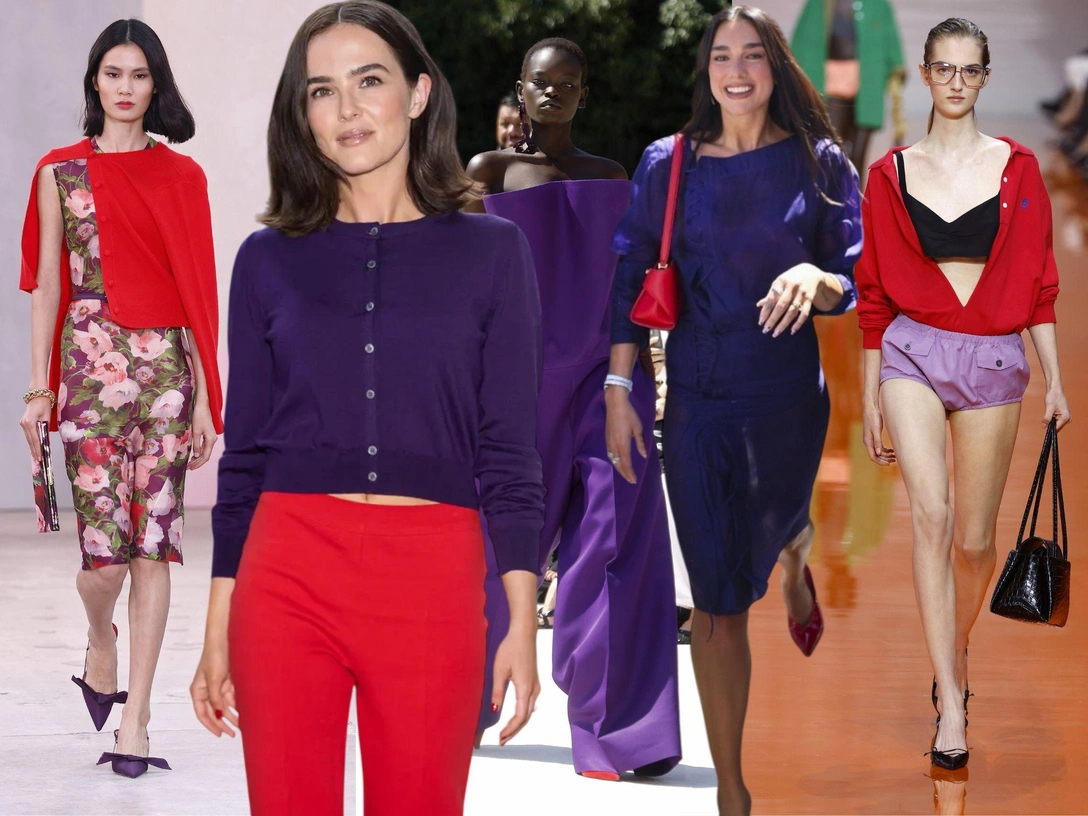 Фиолетовый + красный: сочетание, которое выглядит неожиданно дорого | marieclaire.ru