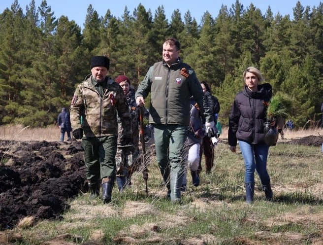 Надпись заняла площадь свыше 3 гектаров | Источник: пресс-служба администрации Омского района