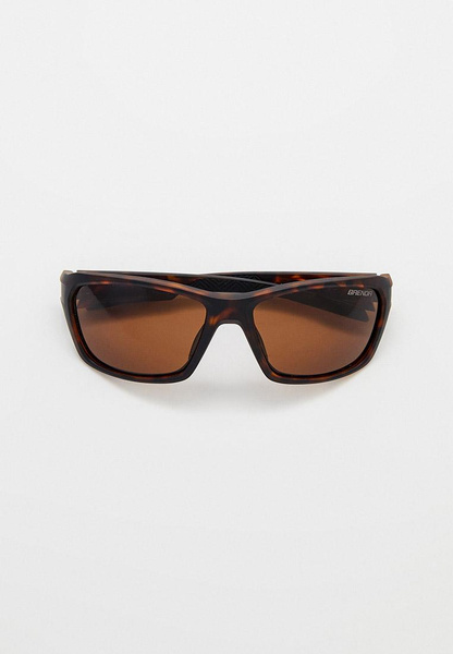 Коричневые солнцезащитные очки из высокопрочной пластмассы. 