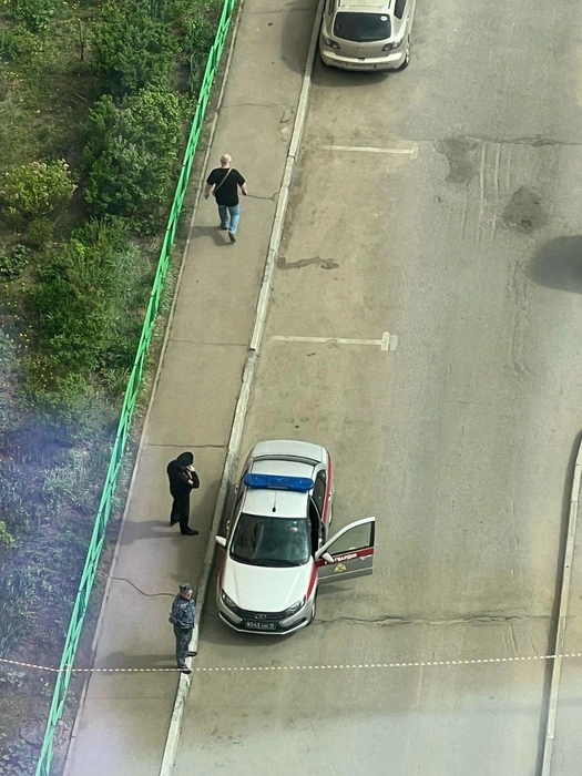 На месте взрыва автомобиля в Балашихе работает Росгвардия | Источник: Балашиха Life / T.me