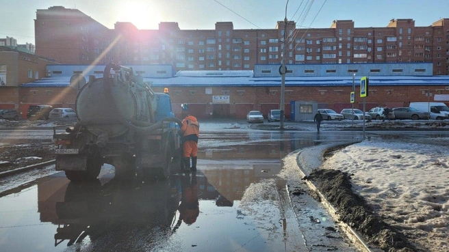 Общий объем откачанной воды в городе составил 1290,4 кубометра | Источник: администрация города Омска