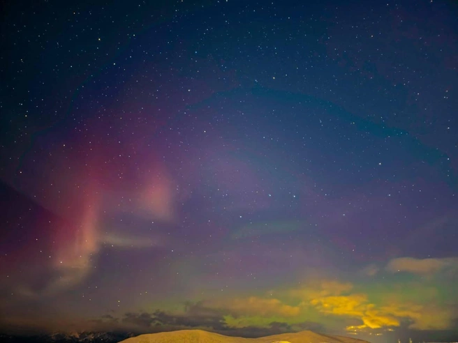 Северное сияние замечали и в других районах края | Источник: Александр Осипов | Губернатор Забайкалья / T.me