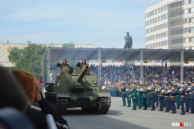 Легендарный танк-34 | Источник: Анастасия Баринова / 56.RU