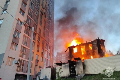 Пожар в уфимской Зелёной Роще: спасена пенсионерка