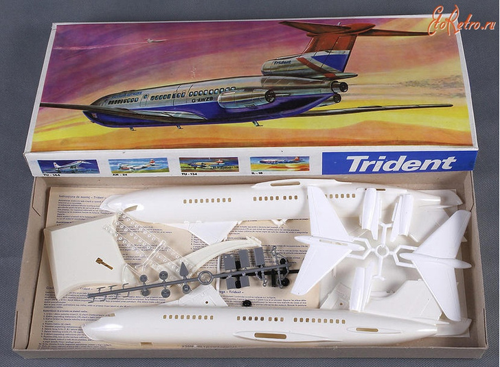 Сборная модель самолета Trident