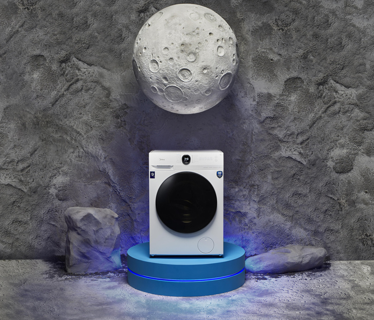 Бренд Midea представил новую серию стиральных машин Lunar