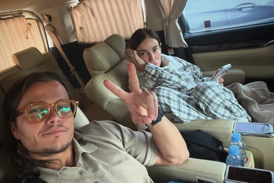 Aiza and Stepan Kuzmenko submit marriage paperwork in Jakarta