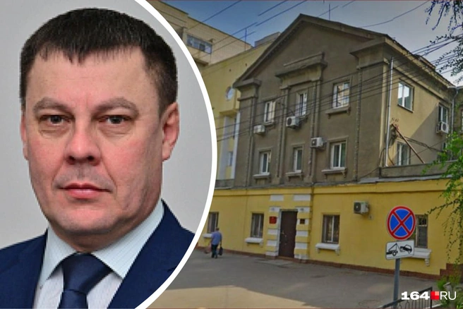 Новый глава саратовского РКН Вячеслав Голубев и здание РКН на улице Рабочей