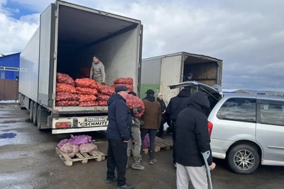 Пострадавшим от паводка в Чите выдали овощные наборы