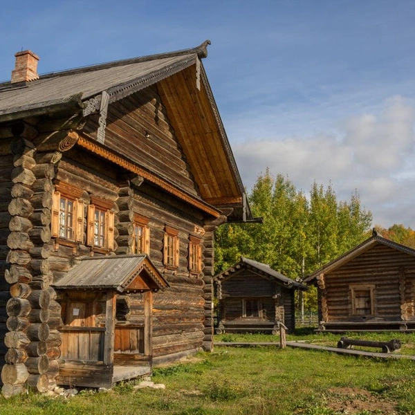 Дом Жуковой в «Семёнково». Перевезен из Тотемского района. | Источник: Евгений Мазилов