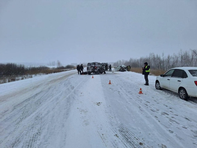 Водитель и пассажиры УАЗа доставлены в больницу | Источник: Омская полиция / t.me