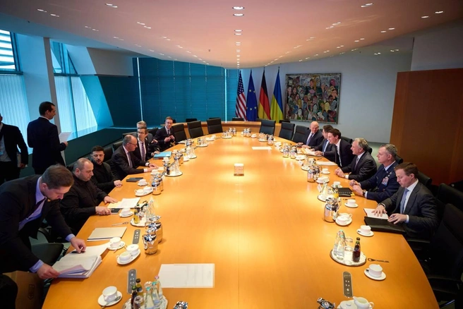 Зеленский выложил фото с переговоров в Берлине  | Источник: Zelenskiy / Official / Telegram