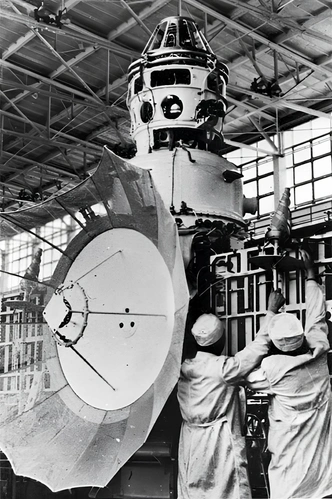 Сборка станции «Венера-8», февраль 1972 | Источник: Wikimedia Commons 